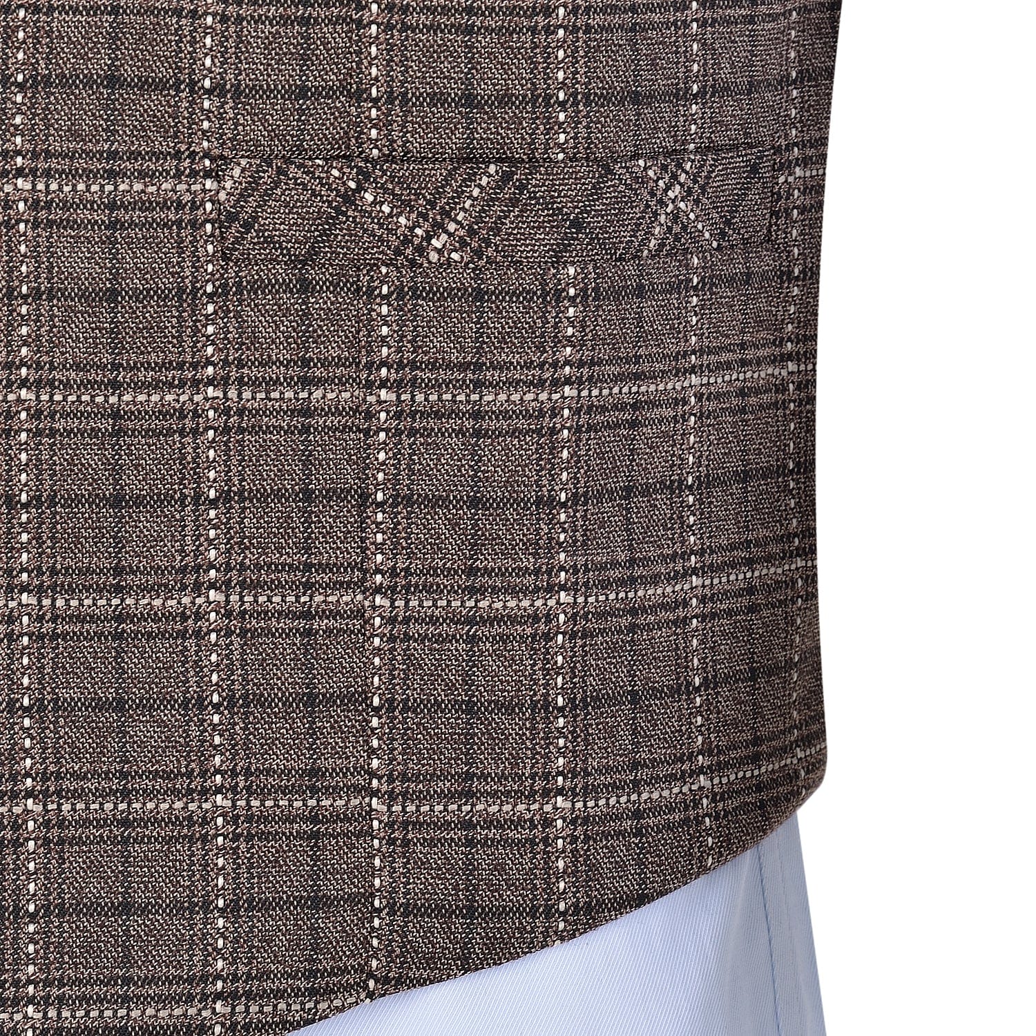 ceehuteey Formal Fashion Men's Suit Vest Tweed Plaid V Neck Waistcoat