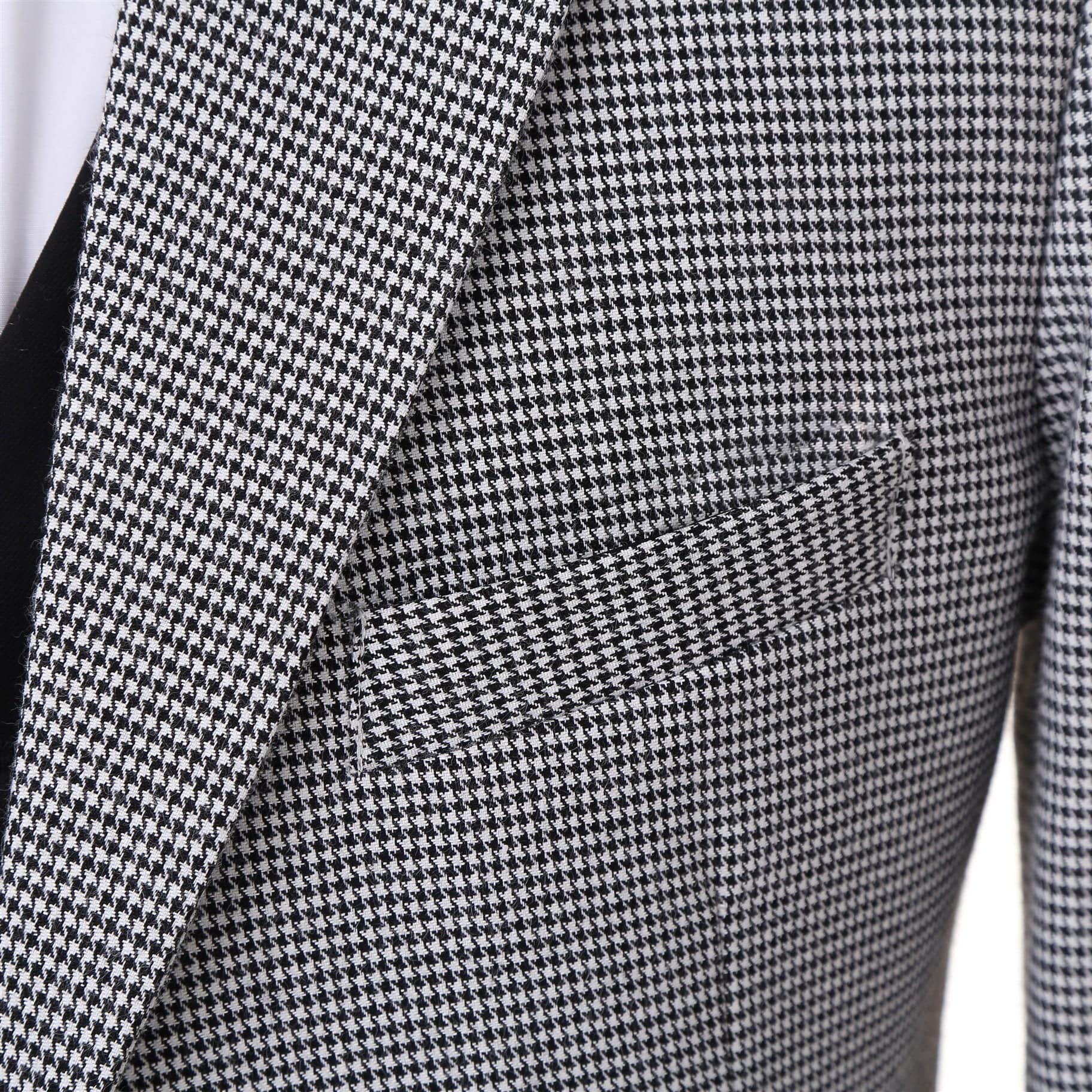 ceehuteey Men's Houndstooth Formal Notch Lapel  for wedding party Tuxedos (Blazer + Vest +Pant)