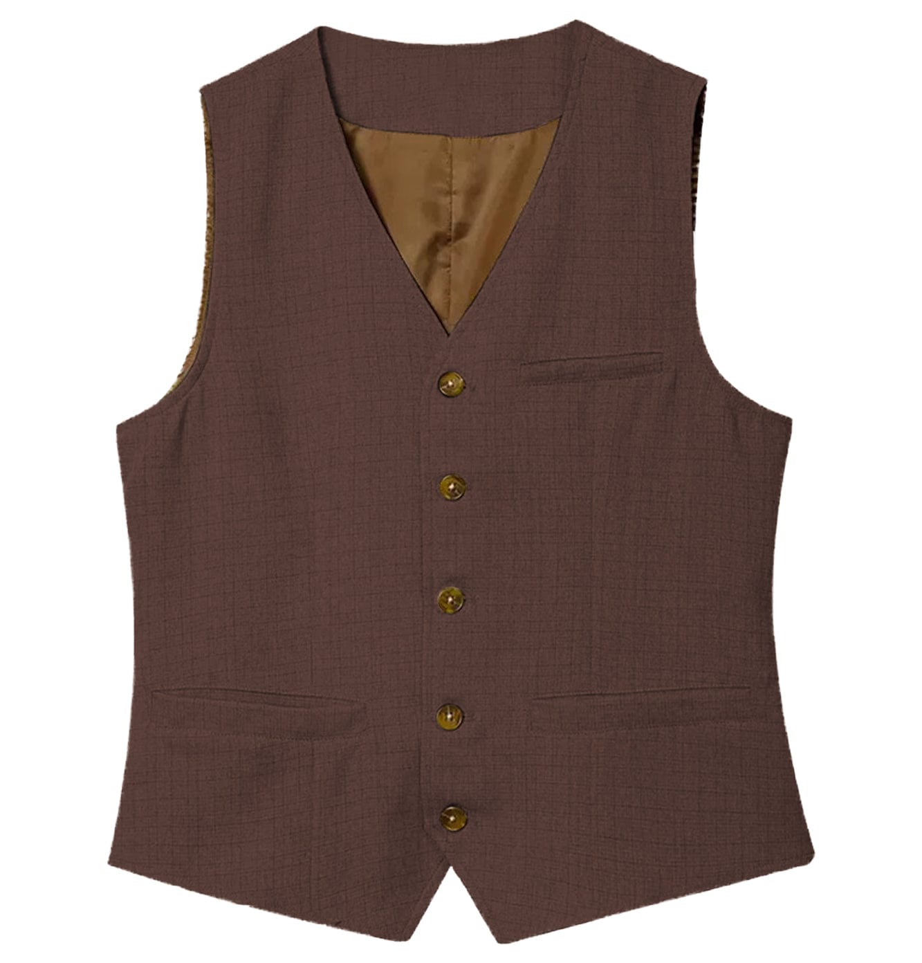 ceehuteey Men's Linen V Neck Vest Casual Summer Fashion Waistcoat