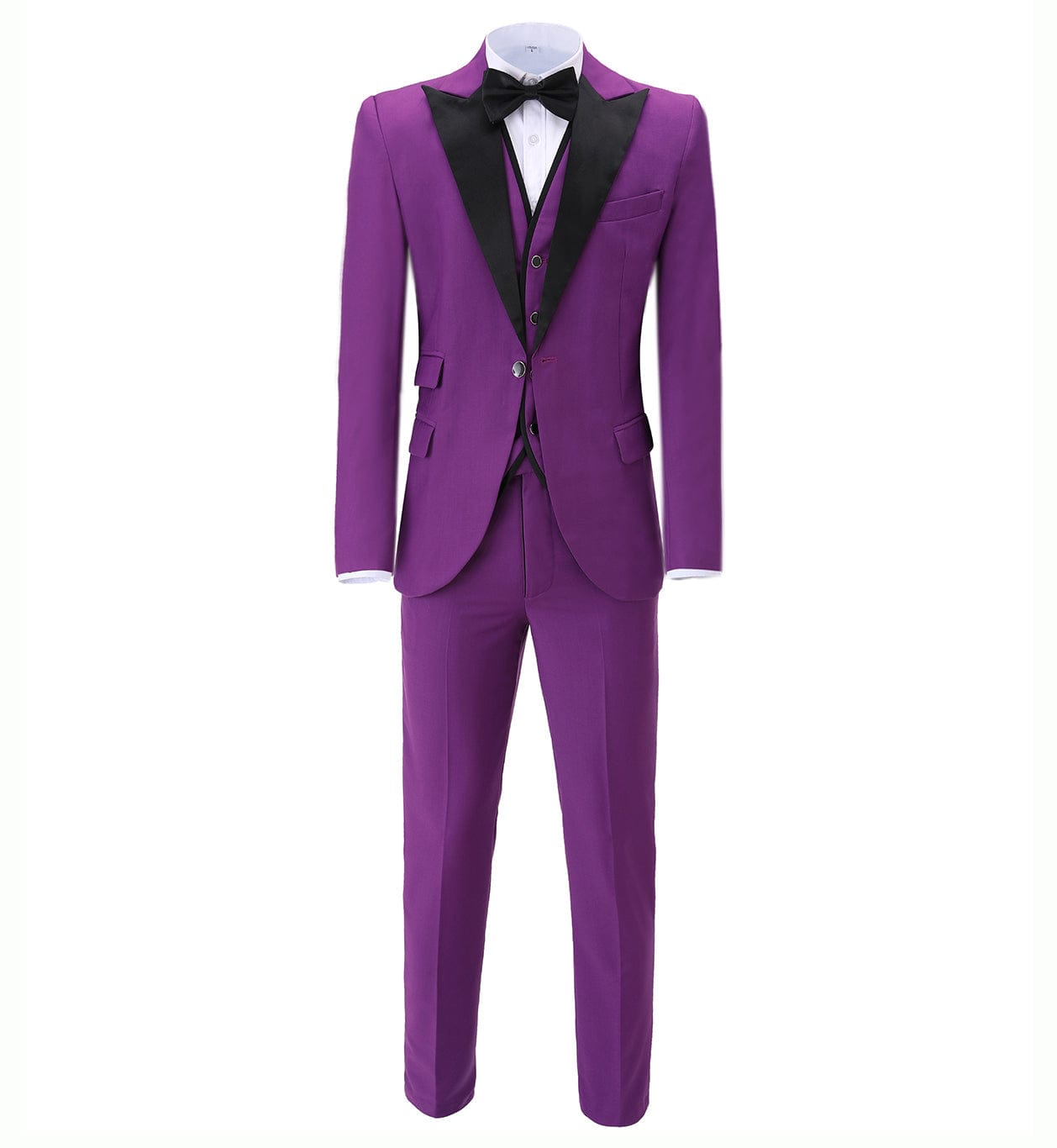 ceehuteey Men's Slim Fit 3 Piece Suit One Button Business Wedding (Blazer+vest+Pants)