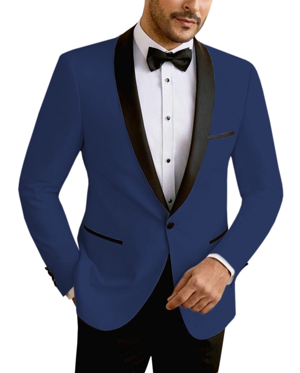 ceehuteey Men's Suit Jacket Slim Fit One Button Shawl Lapel Tuxedo Wedding Groomsmen Blazer