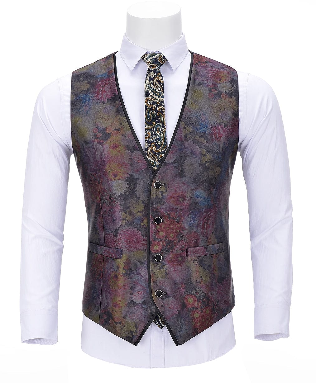 ceehuteey Men's Suit Vests Dress Slim Fit Formal Vest Wedding