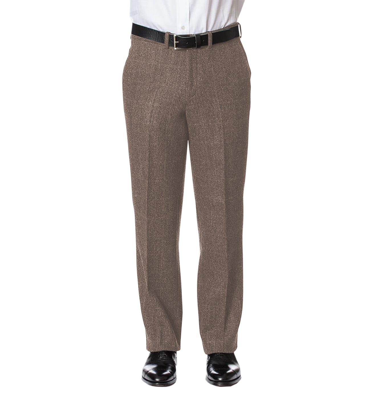 ceehuteey Men's winter Herringbone Tweed Trousers