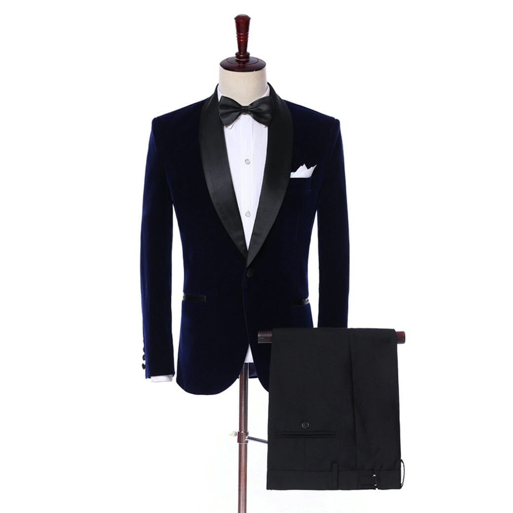 ceehuteey Mens 2 Piece Tuxedo Suits Slim Fit Casual Suit Blazer Wedding Prom